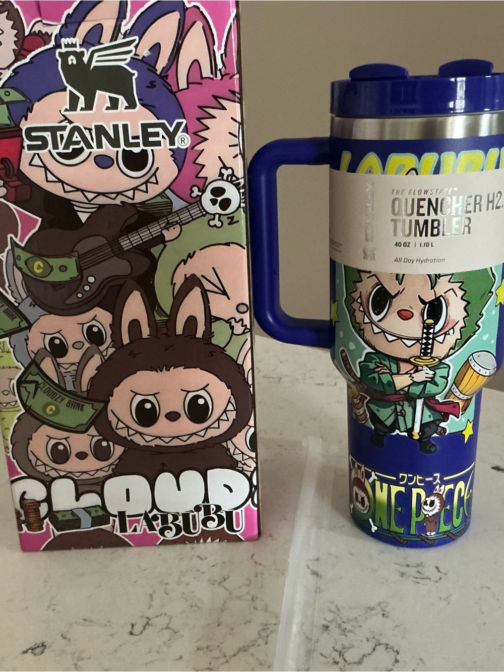 Labubu X Stanley 40 oz tumbler limited edition vacum insulated with straw NEW - Picture 1 of 7